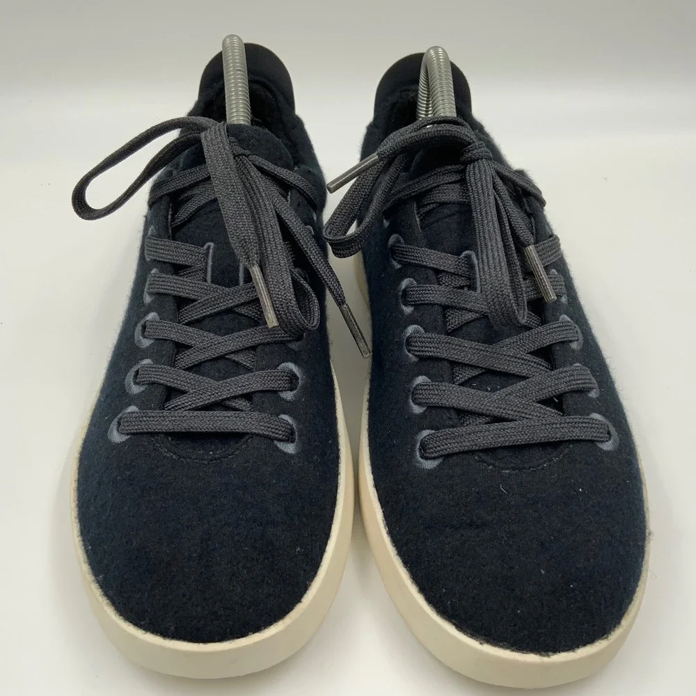 Allbirds Wool Pipers Women Black Cream Low Top Sneakers Merino Wool WP W9